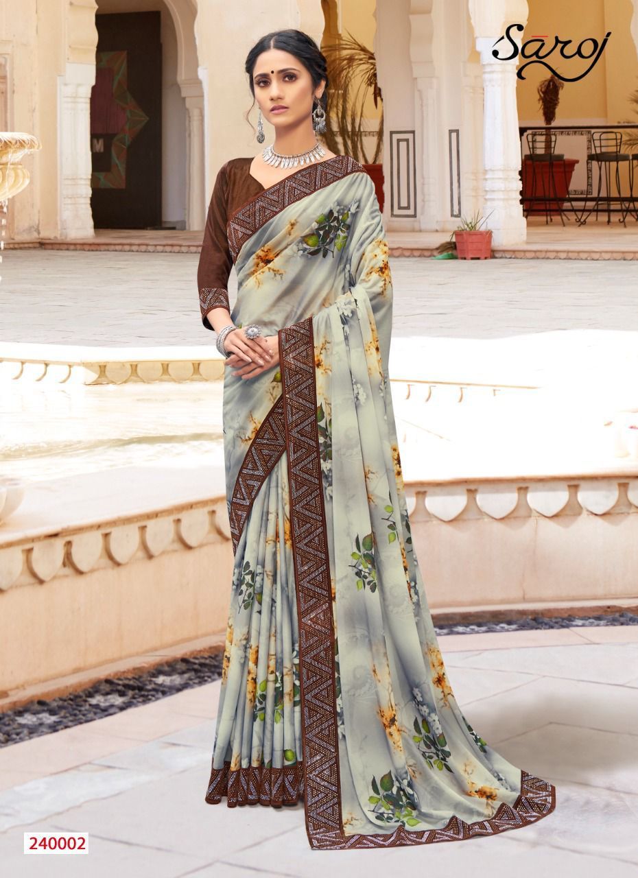 Cotton Shobhnaa Designer Digital Print Saree Catalogue Set