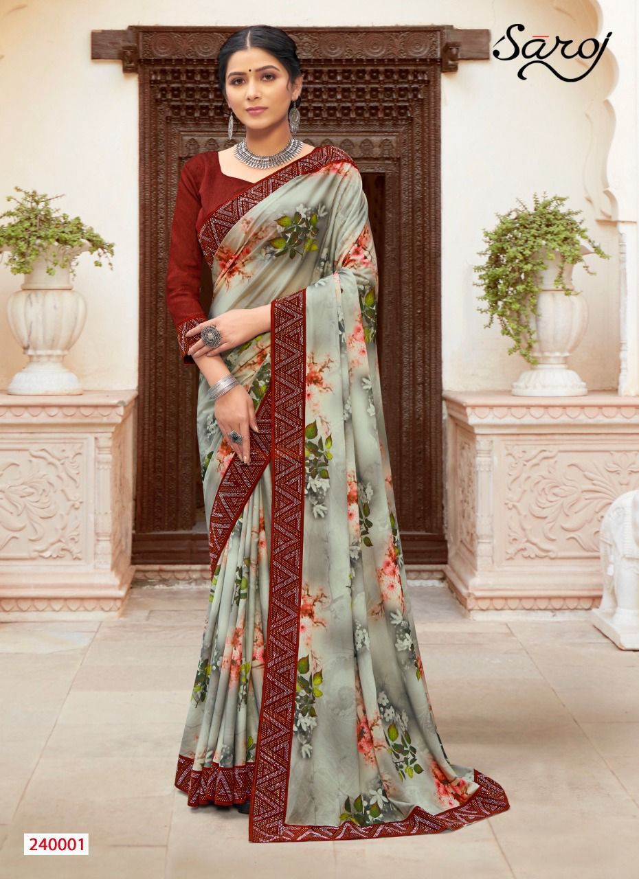 Cotton Shobhnaa Designer Digital Print Saree Catalogue Set