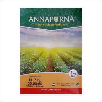 NPK 00-00-50 Water Soluble Fertilizer - 99.5% Purity, 50% K2O, 17.5% Sulphur | All Crops, High Potassium, Water Soluble, Drip Irrigation