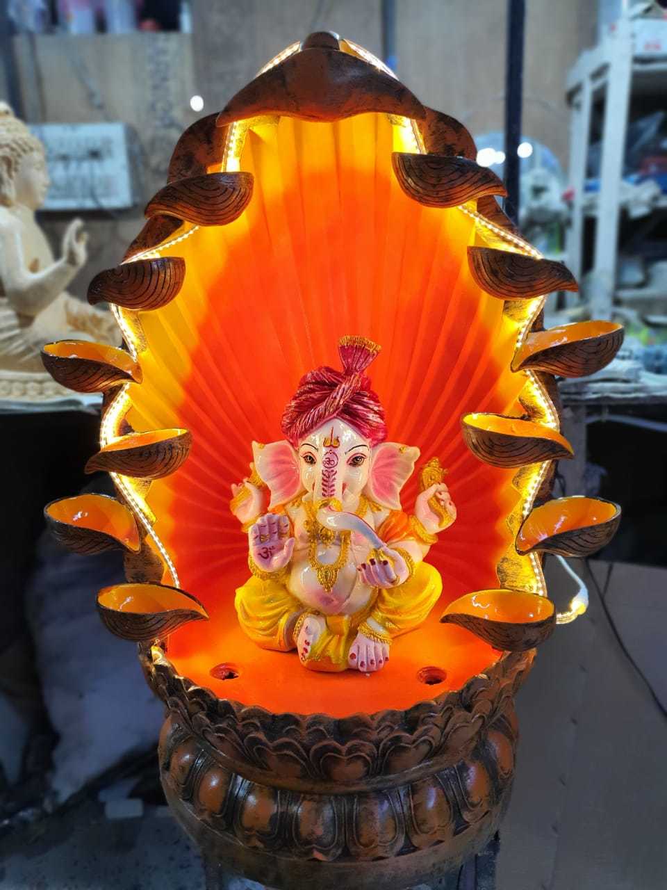 Diya Ganesh Fountain - Color: 4 Color