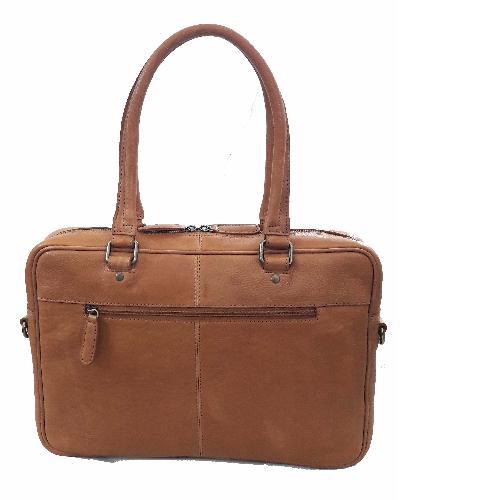 Genuine Leather Laptop Bag - 38x26x7.5 Cm | Customizable Style, Daily Office Use, Available In Black, Brown, Cognac
