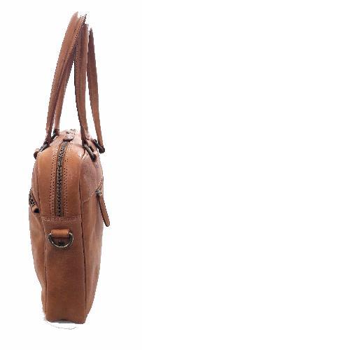 Genuine Leather Laptop Bag - 38x26x7.5 Cm | Customizable Style, Daily Office Use, Available In Black, Brown, Cognac