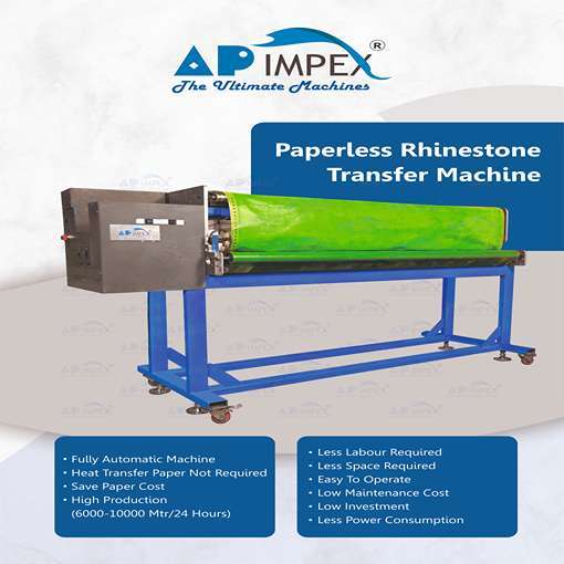 Roll To Roll Paperless Rhinestone Transfer Machine (2 Size) Dimension(l*w*h): 1600(working Area) Millimeter (Mm)