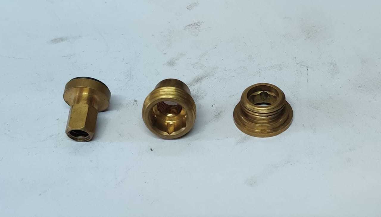 Brass Spindle - Polished Brass, 1/4" Npt Thread, 3 Pieces | Durable, Precise, Reliable, Corrosion-resistant, Easy Installation