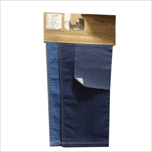 वॉशेबल इक्रू ब्लैक डेनिम फैब्रिक