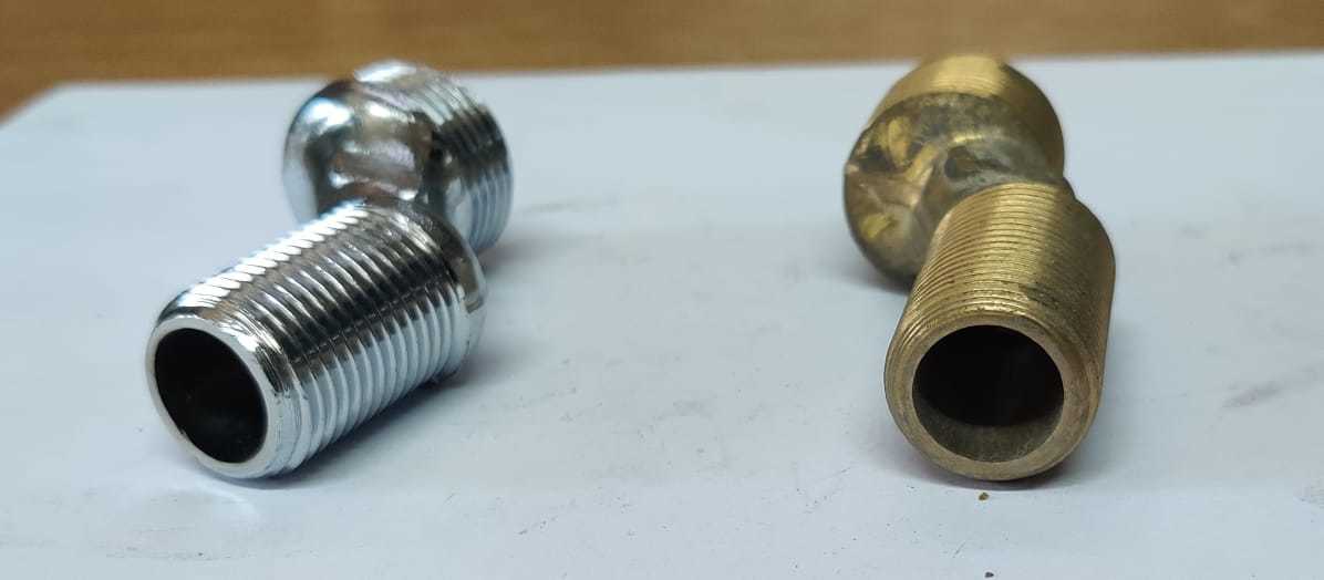 Brass Leg - Chrome Finish, Durable And Corrosion-resistant Design For Bathroom Fittings, Easy Installation By Shreeji Darshan Enterprise