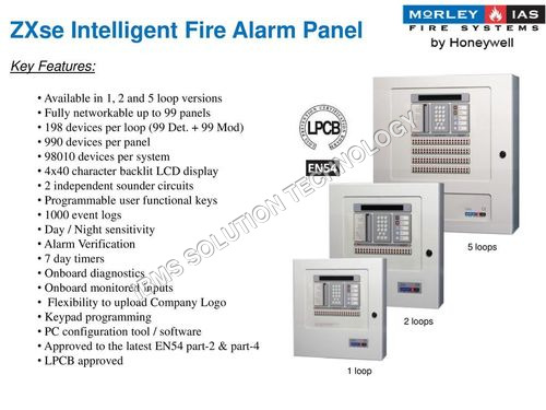 ग्रे व्हाइट एक्सिस फाइव लूप फेयर अलार्म पैनल