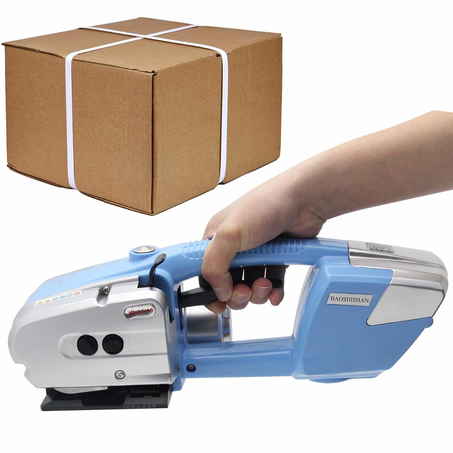 Battery Operated Strapping Tools - Stainless Steel Construction, Matte Black Finish | 1 Year Warranty, High Efficiency