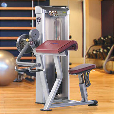 Biceps Triceps Machine - 150 lbs Steel Weight Stack, Ergonomic Arm Pad & Multi-Grip Handle - 6 Position Gas Assist Seat Adjustment, Manual Operation