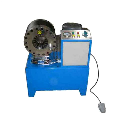 Three Phase Hydraulic Hose Crimping Machine - Mild Steel, 1.25 Inch Crimping Capacity | Semi-Automatic, 50 Hz Frequency, 1 Year Warranty