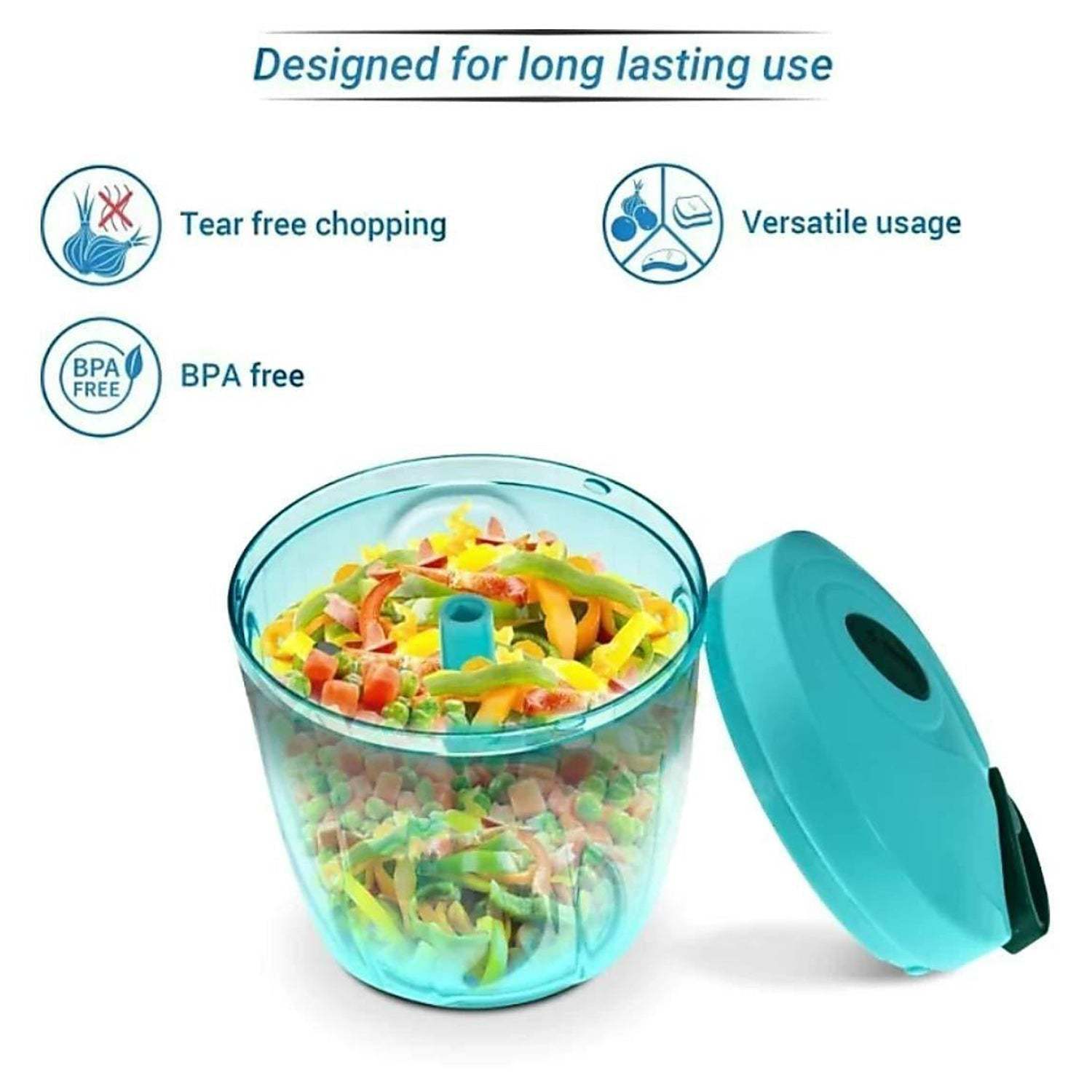 5 Blade Handy Chopper - Color: Multy