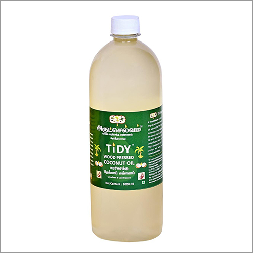 Organic 1000 Ml Wood Pressed Coconut Oil