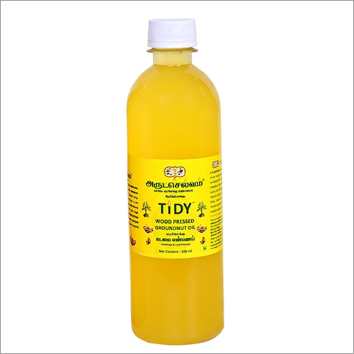 Organic 500 Ml Wood Pressed Groundnut Oil