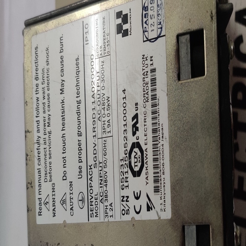 Yaskawa Sgdv1r9d11a020000 Ac Servo Pack Drive