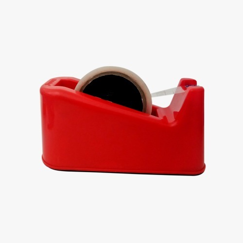Tape Dispenser - Plastic, One-handed Easy Dispensing, Handles 200 Meters Of Tape | Heavy Duty, Non-skid Base, Ideal For Home, School, And Office Use