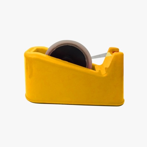 Tape Dispenser - Plastic, One-handed Easy Dispensing, Handles 200 Meters Of Tape | Heavy Duty, Non-skid Base, Ideal For Home, School, And Office Use