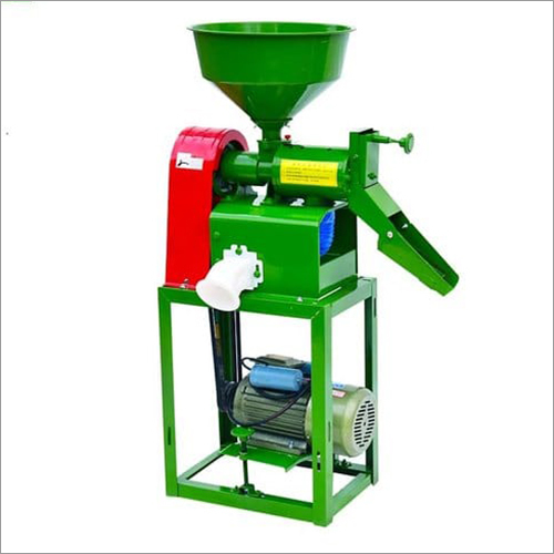 Mini Rice Mill Machine - Metal Body, Automatic Operation | Efficient Grain Processing, Compact Design