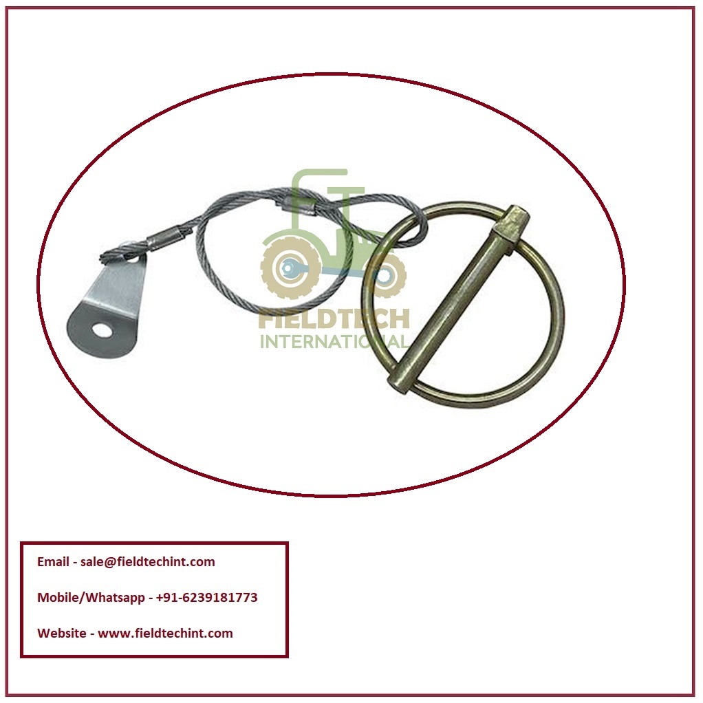 Linch Pin With Wire - Carbon Steel, 3mm To 12mm Sizes | Yellow/white Zinc Plated, Galvanized Finish, Customized Packing Available