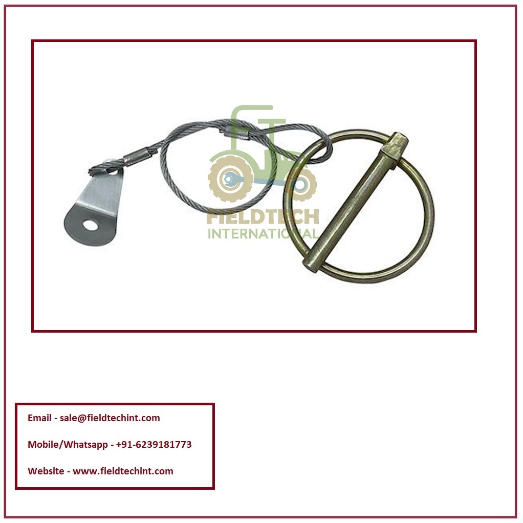Linch Pin With Wire - Carbon Steel, 3mm To 12mm Sizes | Yellow/white Zinc Plated, Galvanized Finish, Customized Packing Available