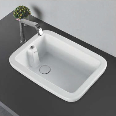 Ceramic Lab Sink - Premium-Grade Ceramic, White Color | Versatile Washing Solution for Laboratory Tools and Hand Hygiene