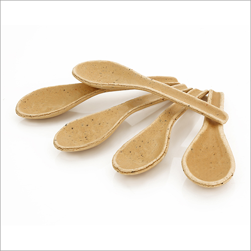 Edible Spoon - Sorghum, Rice & Wheat Flour Blend | Customized Size, Polished Finish, Durable & Non-degrading