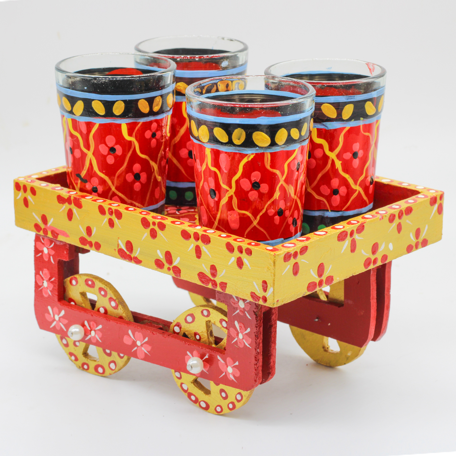 Handmade Kettle Thela Cart Set