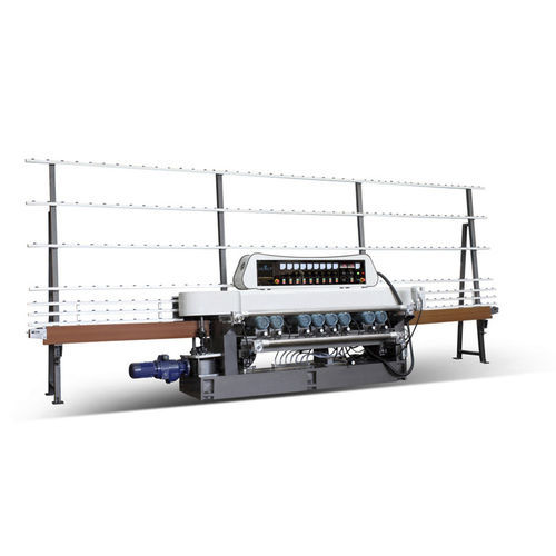 Glass Edging Machine - Stainless Steel, 10ft x 4ft x 6ft | 440V, 6 Spindles, Digital Control Panel, 10-30m/min Speed, 1000kg Weight