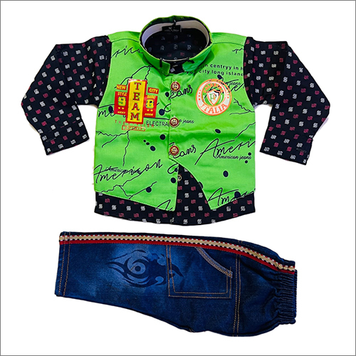 Washable Kids Stylish Shirt And Pant Set