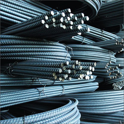 TMT Bars - Mild Steel, 8mm Diameter, Fe 500D Grade for Reliable Structural Reinforcement