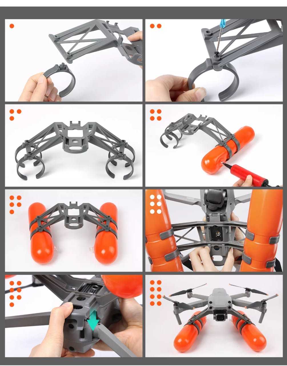 Height Extender 2s For Dji Mavic Air 2 And Air 2s Water Landing Gear
