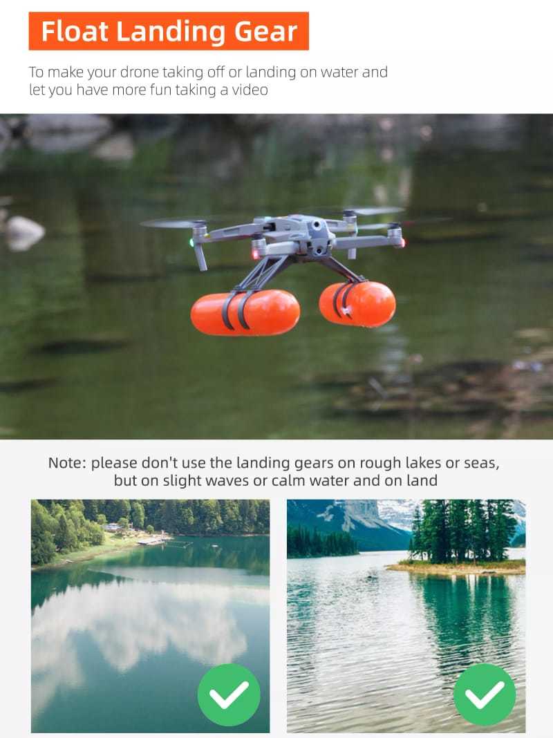Height Extender 2s For Dji Mavic Air 2 And Air 2s Water Landing Gear