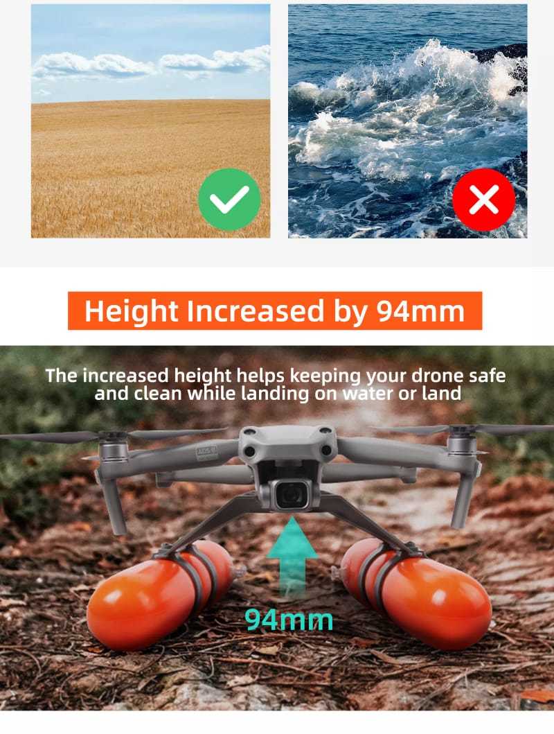 Height Extender 2s For Dji Mavic Air 2 And Air 2s Water Landing Gear