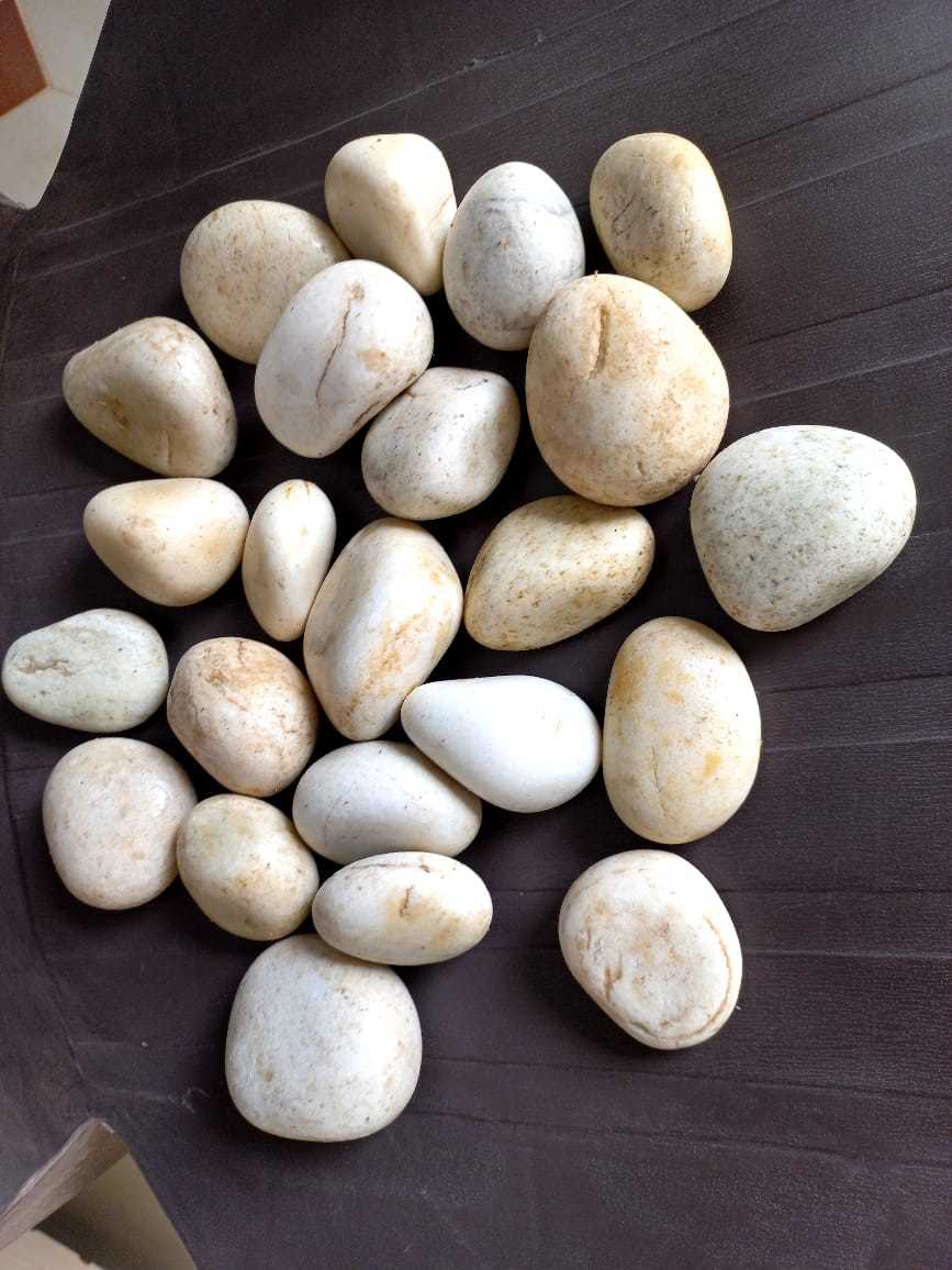 Round Stone Red Brown White Normal Coating Pebbles Stone Landscaping Garden Used Stone Solid Surface