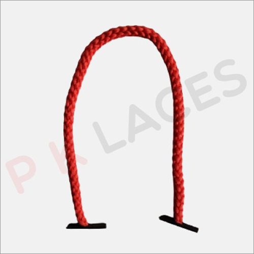 Paper Bag Handle - Polyester Material, 11 Inch Length, Red Rope Design | Stretchable, Flexible, High Strength, Break Resistance, Colorfast