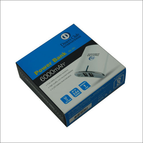 Power Bank Printed Packaging Box - Corrugated Material, Customized Size | Ideal For Industrial Use, Enhances Market Appeal
