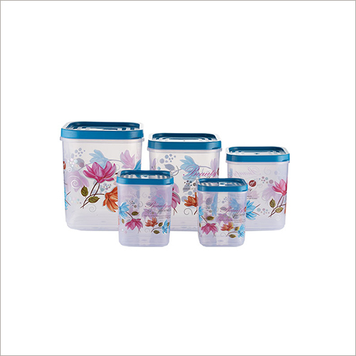 Classic Floral Plastic Container