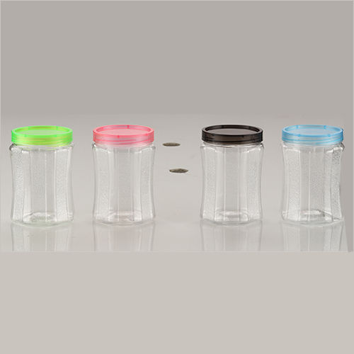 Tiara Round Plastic Jar