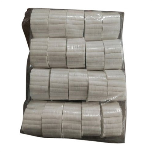 White Cotton Rolls - Cotton Material, Pack Size 100 Pieces, Absorbent Quality | Ideal for Dental Procedures, Saliva Absorption, and Packing Applications