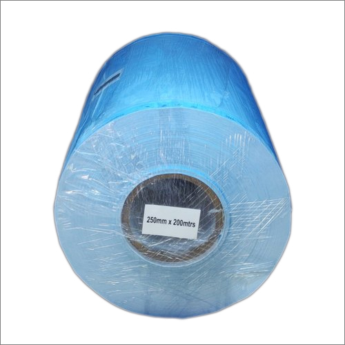 ETO Sterilization Roll - 250 MM x 200 Mtr, Blue Color, Disposable Design, Lightweight 8KG Box of 2