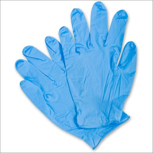Disposable Nitrile Gloves - Latex Lined Design, Blue Color with Plain Pattern for Daily Life Use