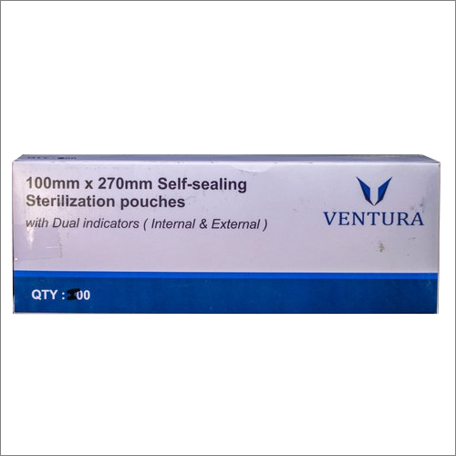 Blue 100X270 Mm Self Sealing Sterilization Pouches