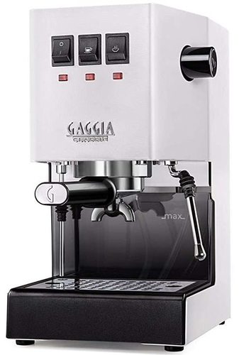 White Gaggia Classic Pro Espresso Machine