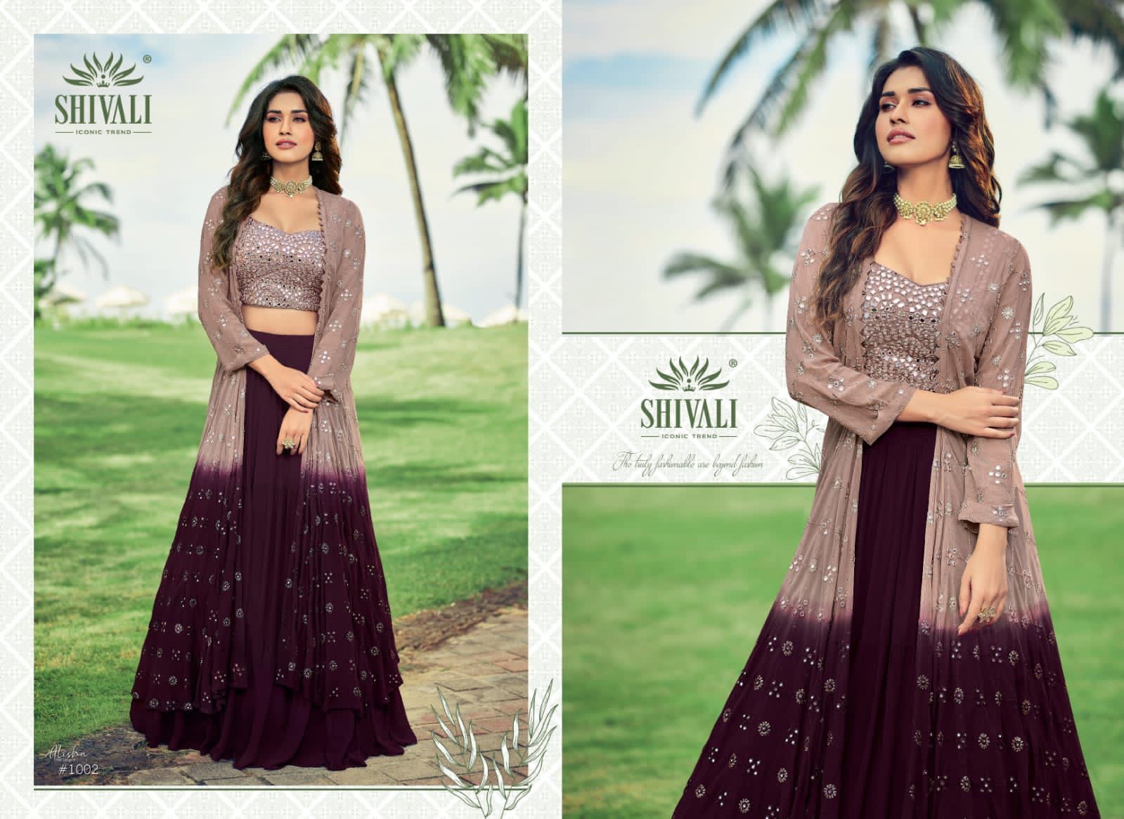 Green Alisha Designer Fancy Lehenga Choli Catalogue Set