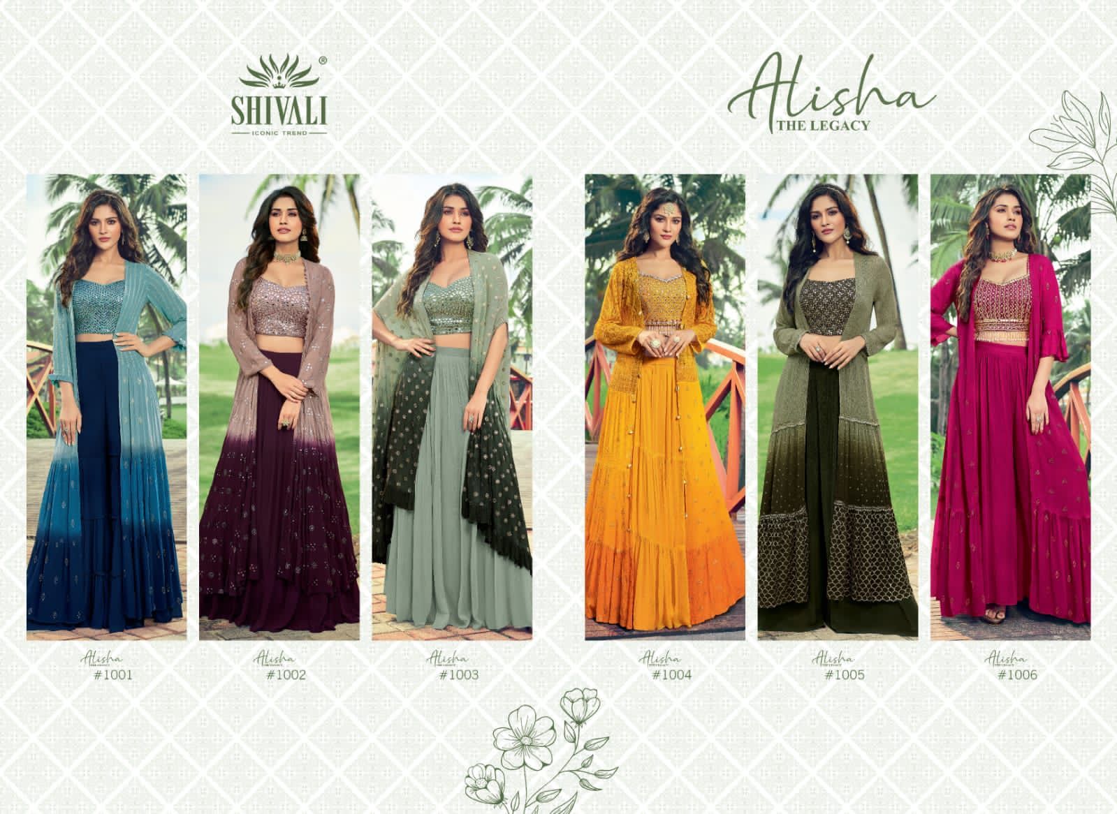 Green Alisha Designer Fancy Lehenga Choli Catalogue Set
