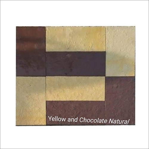 पीला और चॉकलेट प्राकृतिक पत्थर ठोस सतह