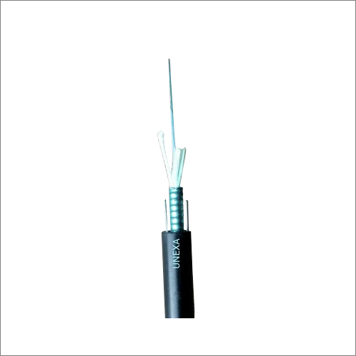 6 F Armoured Optical Fiber Cable - PE Insulation, For Direct Buried Applications, Crush Load Resistant, Moisture and Temperature Safe, Ideal for Telecommunication Services