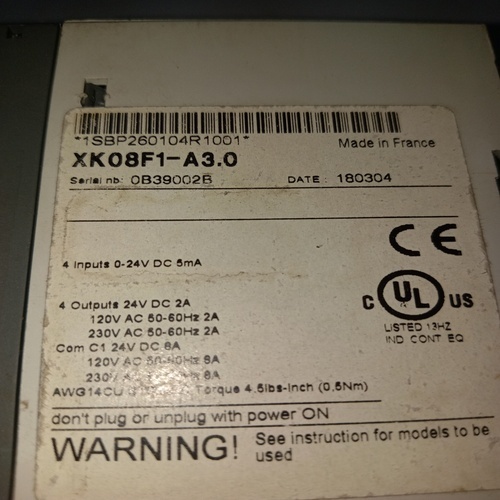Abb 1sbp260104r1001 Plc Module