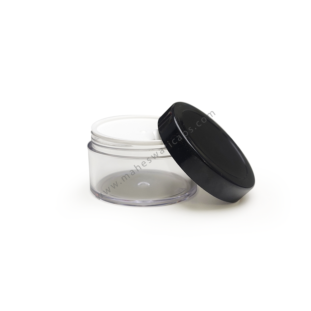 Cosmetic Container San Jar 50gm Dimension(l*w*h): 62.60mm * 62.60mm * 37.50mm Millimeter (Mm)