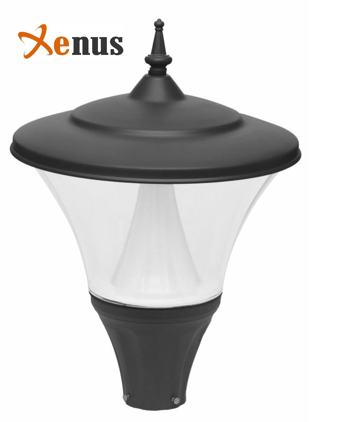 Post Top Lamp - Height: 12 Inch (In)
