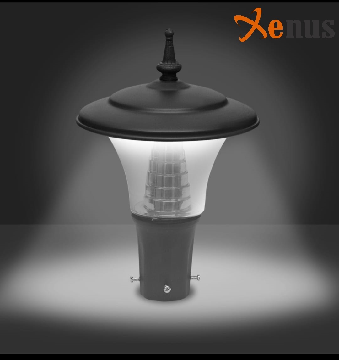 Post Top Lamp - Height: 12 Inch (In)